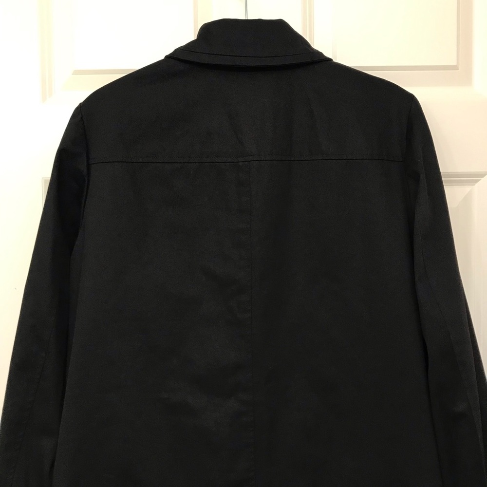 Reversible Black Cheetah Print Coat Jacket Jones New York Oversized Small S/M - Picture 6 of 14